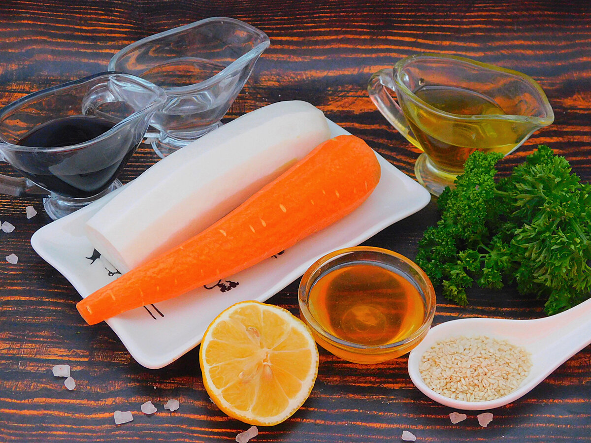 Салат с дайконом по-японски