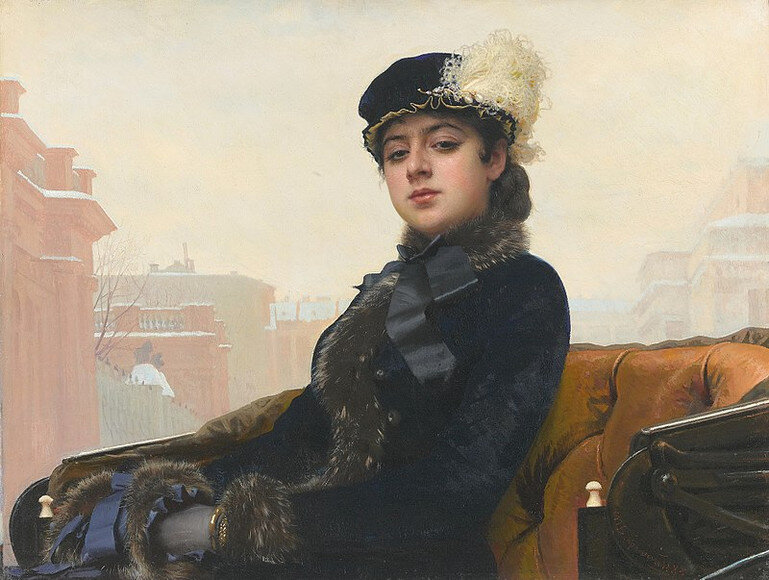 Иван Крамской. Неизвестная. 1883 г. Третьяковская галерея, Москва.