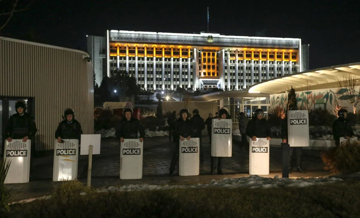 Протесты в Казахстане. 2022г. Фотография из свободного доступа в интернете.