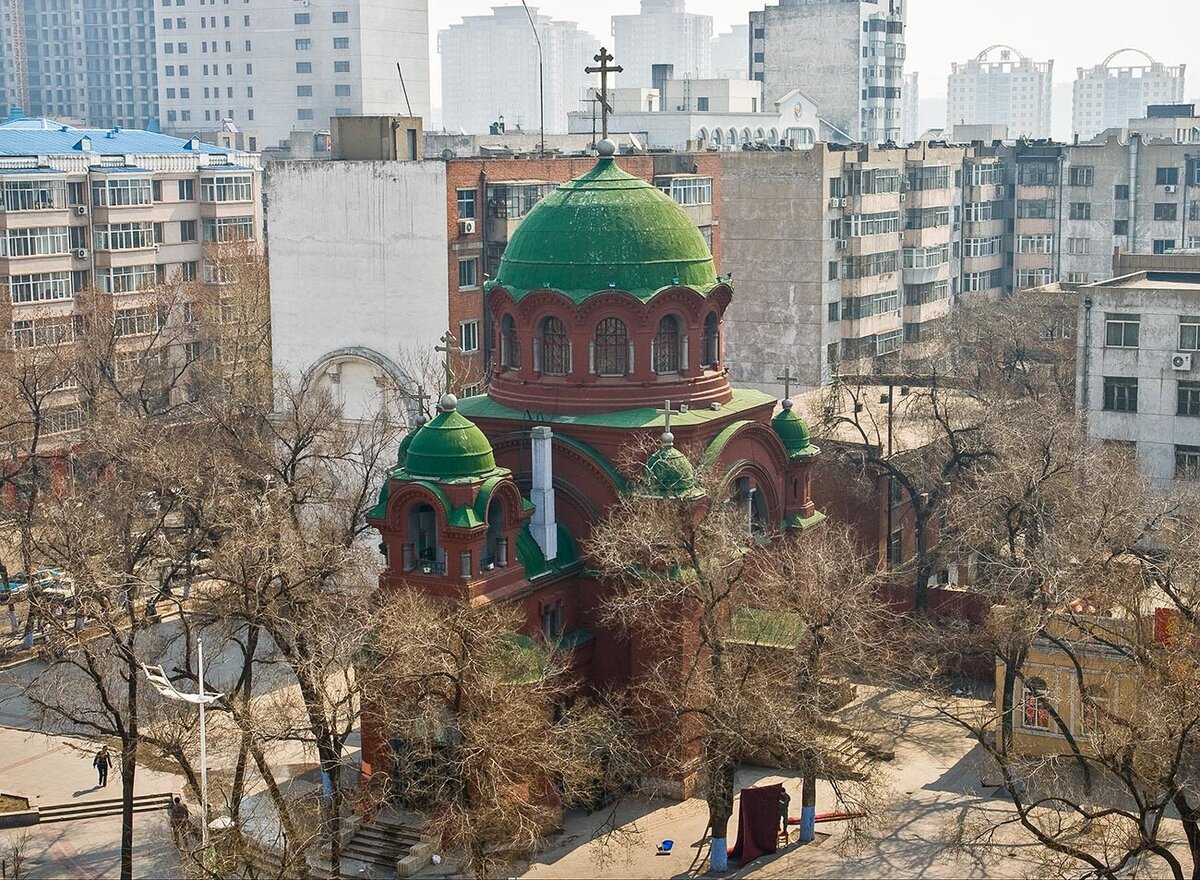 Покровская Церковь в Харбине. Православный храм в Харбине. Алексеевская Церковь (Харбин).