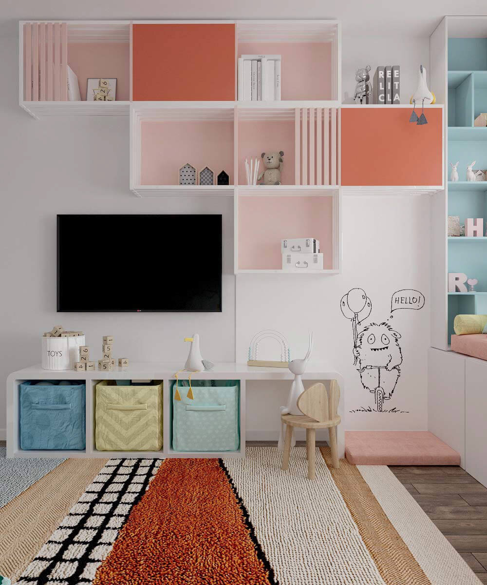 Система навесных полочек