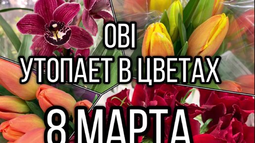 ОБИ утопает в цветах 8 Марта