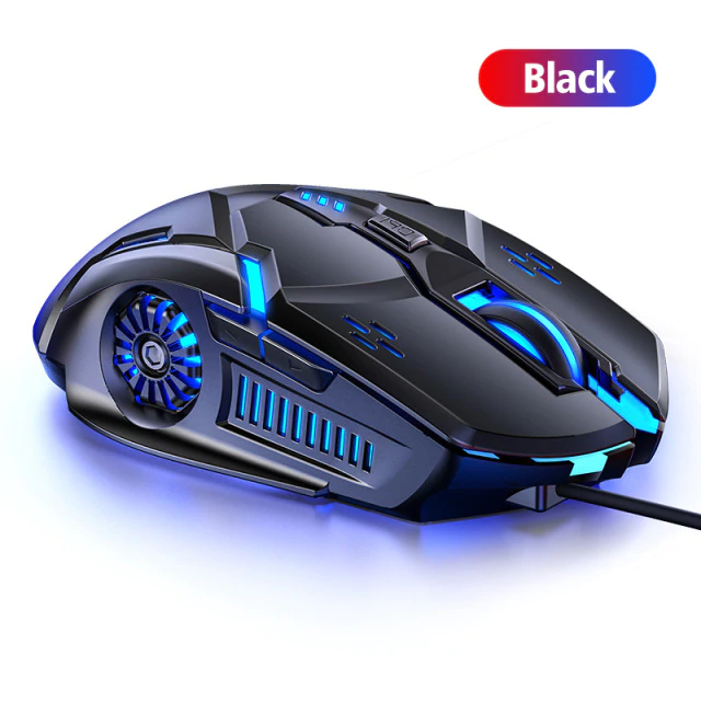 ANKNDO Проводная игровая мышь Usb Mute 6 кнопок со светодиодной подсветк