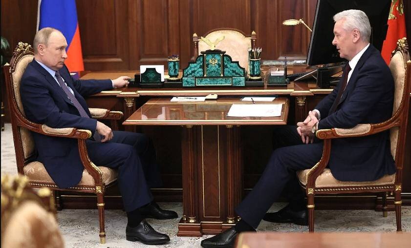 Владимир Путин и Сергей Собянин. Источник: сайт Кремля