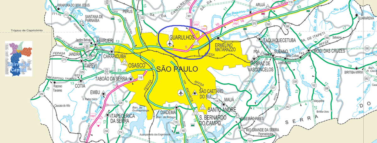 Гуарульюс – город, горбом наросший на Сан Паулу 