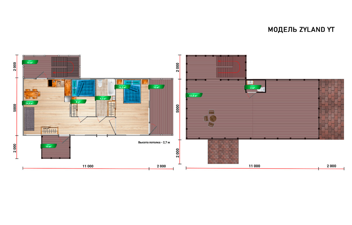 Планировка модели Zyland YT