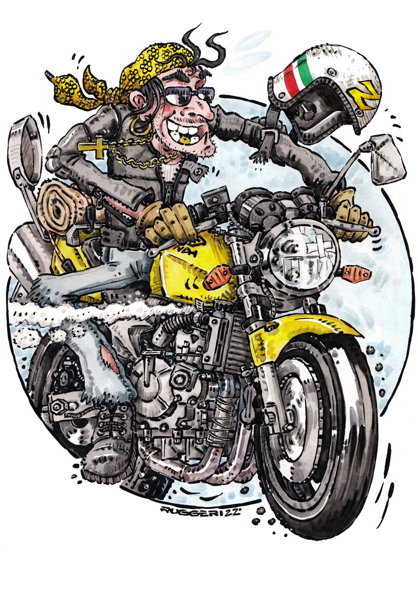 Авторское видение цыган на мотоциклах