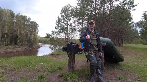 Трудовая рыбалка по большой воде на реке Летка.