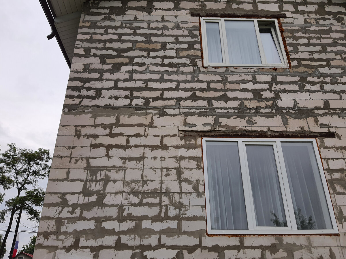 стены моего дома из ГБ до отделки