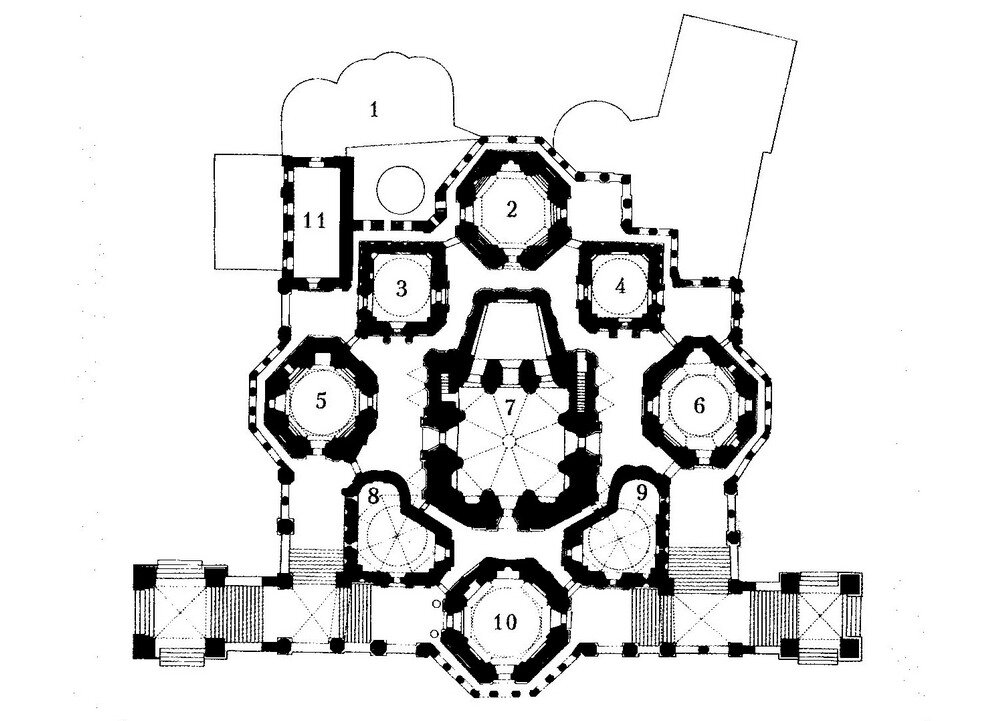 Храм василия блаженного схема. План схема собора Василия Блаженного. Храм Василия Блаженного план собора. План схема храма Василия Блаженного. План храма Василия Блаженного на красной площади.