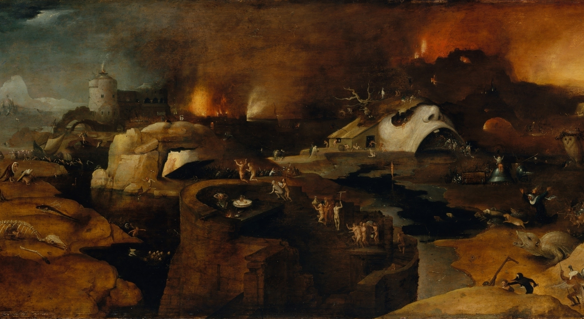 Фрагмент "Сошествия Христа в Ад". Иероним Босх. 1575 год