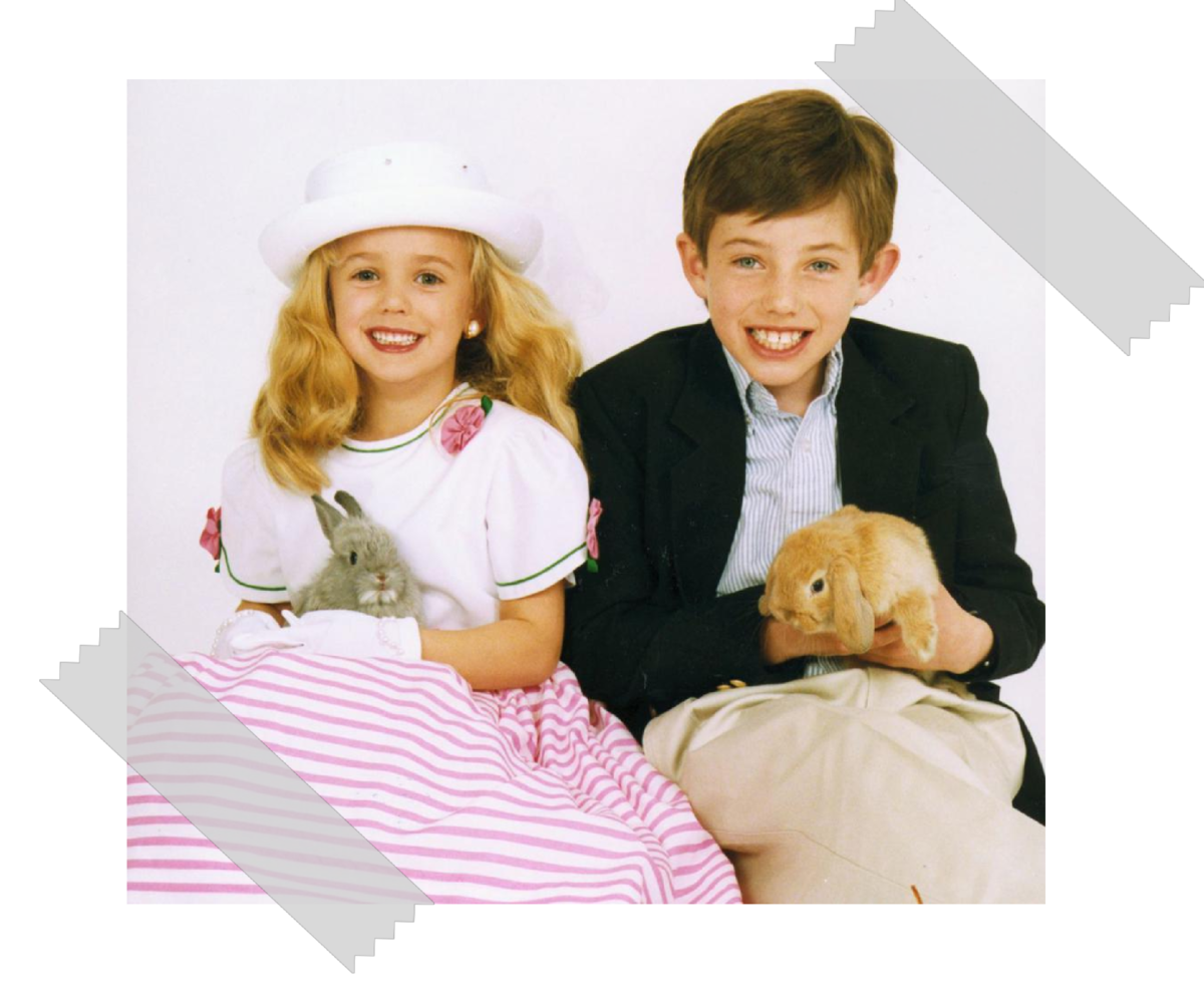 Джонбенет Рэмси с братом Берком