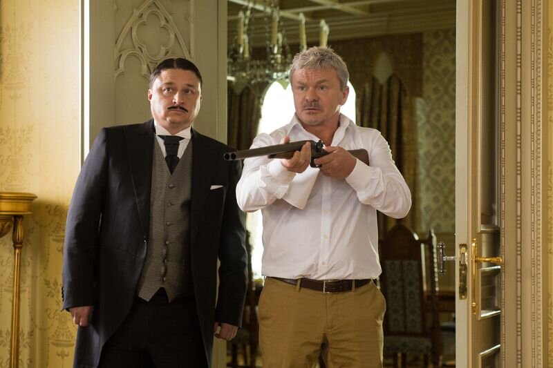 Кадр со съемок сериала «Бедный олигарх»