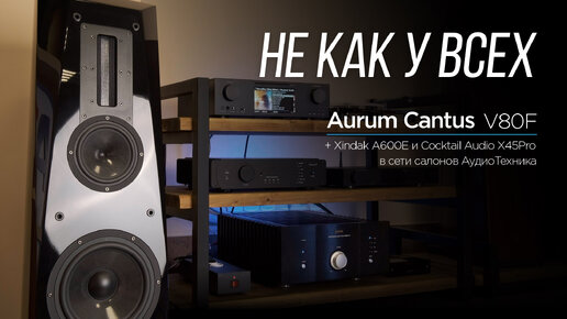 High End акустика Aurum Cantus V80F и усилитель Xindak A600E в новом питерском салоне АудиоТехника