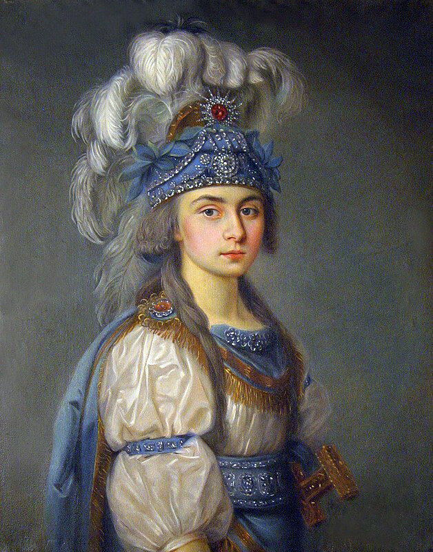 Прасковья Ковалева-Жемчугова, морганатическая супруга графа Н.П. Шереметьева, портрет кисти Н. Аргунова