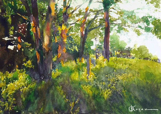 Акварель Олега Козака, изображение: © kozakoleg.blogspot.com