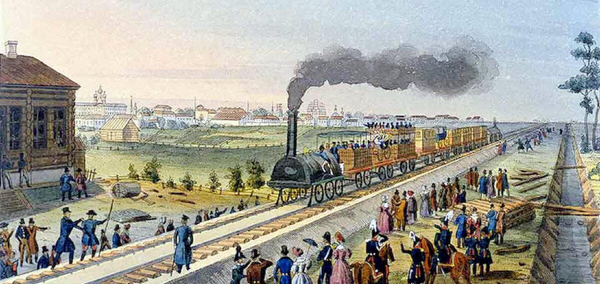 © public domain (Царскосельская железная дорога от Санкт-Петербурга до Павловска – первая в Российской империи)