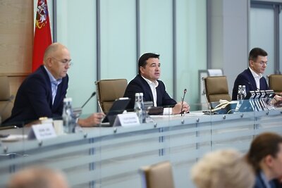    Совещание губернатора Московской области Андрея Воробьева с руководящим составом правительства Московской области и главами городских округов © Антон Чернов, «Подмосковье Сегодня»