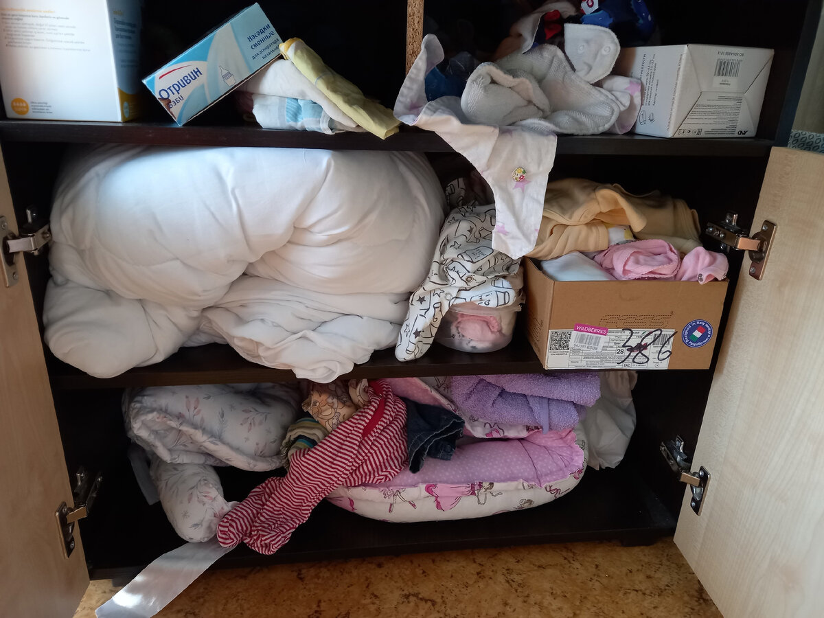 Детский комод до работы Организатора пространства