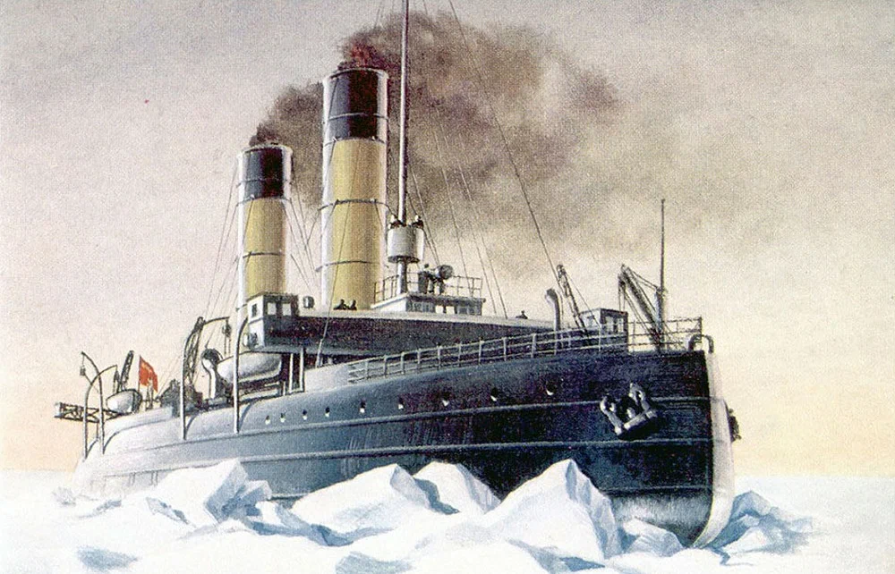 1897, 14 (26) ноября по старому стилю: По инициативе вице-адмирала С.О. Макарова Министерством финансов заказан в Англии ледокол «Ермак».