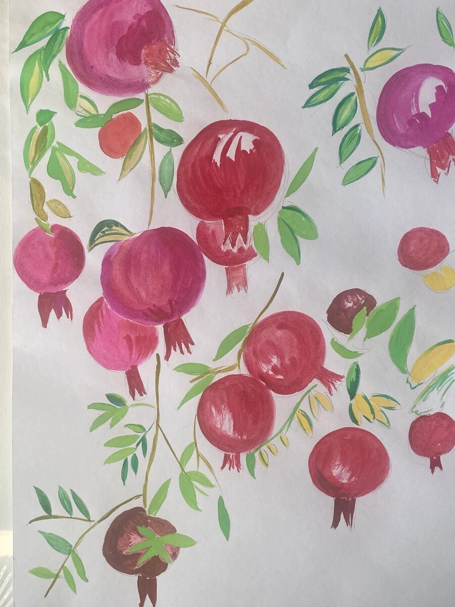 "Плоды гранатового дерева". Author GuzelM.2021