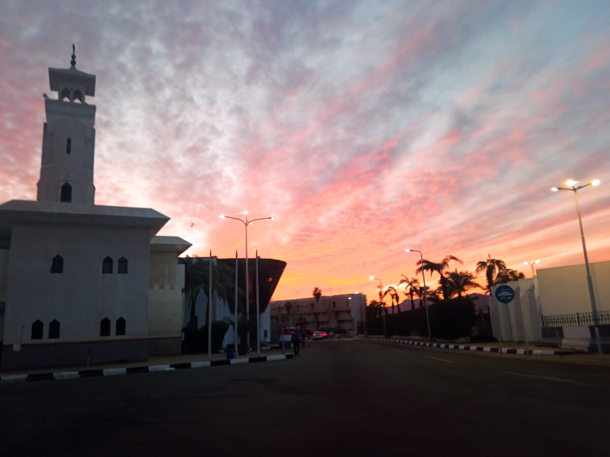 Закат в Шарме, из личного архива, ноябрь 2021