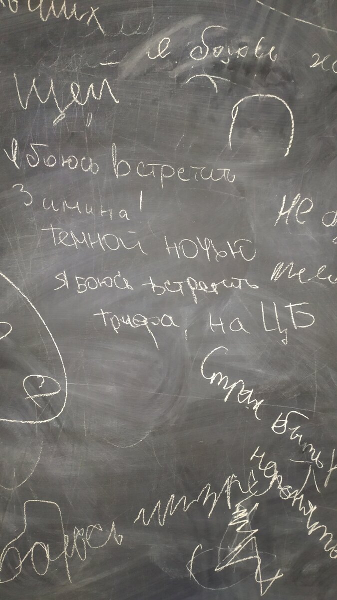 Фрагмент стены зала "Страх"
