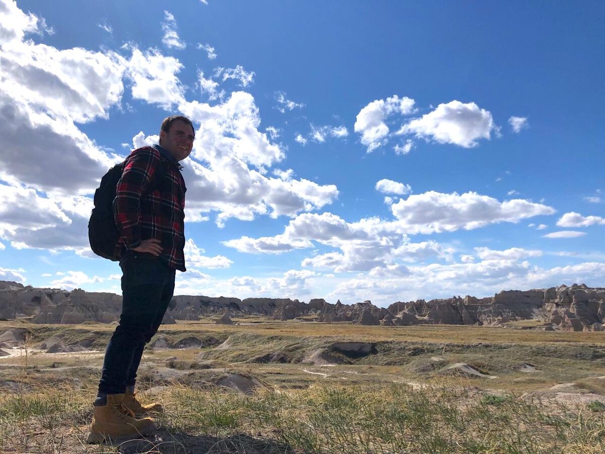 Автор в Badlands National Park. Южная Дакота, США