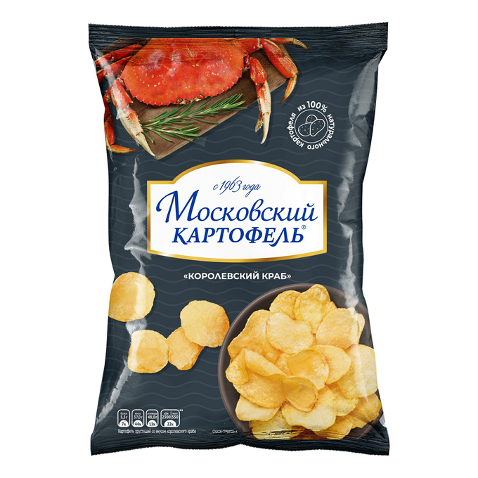 Чипсы картофельные Московский картофель "Королевский краб" 150 г