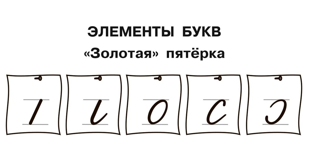 Почему "золотая"? Потому что данные элементы встречаются в написании большинства букв