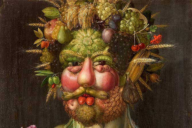 Джузеппе Арчимбольдо, «Портрет императора Рудольфа II в образе Вертумна»