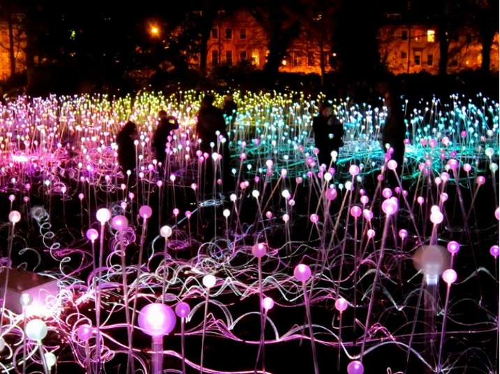 Световое поле. Брюс Мунро, музей Холберна