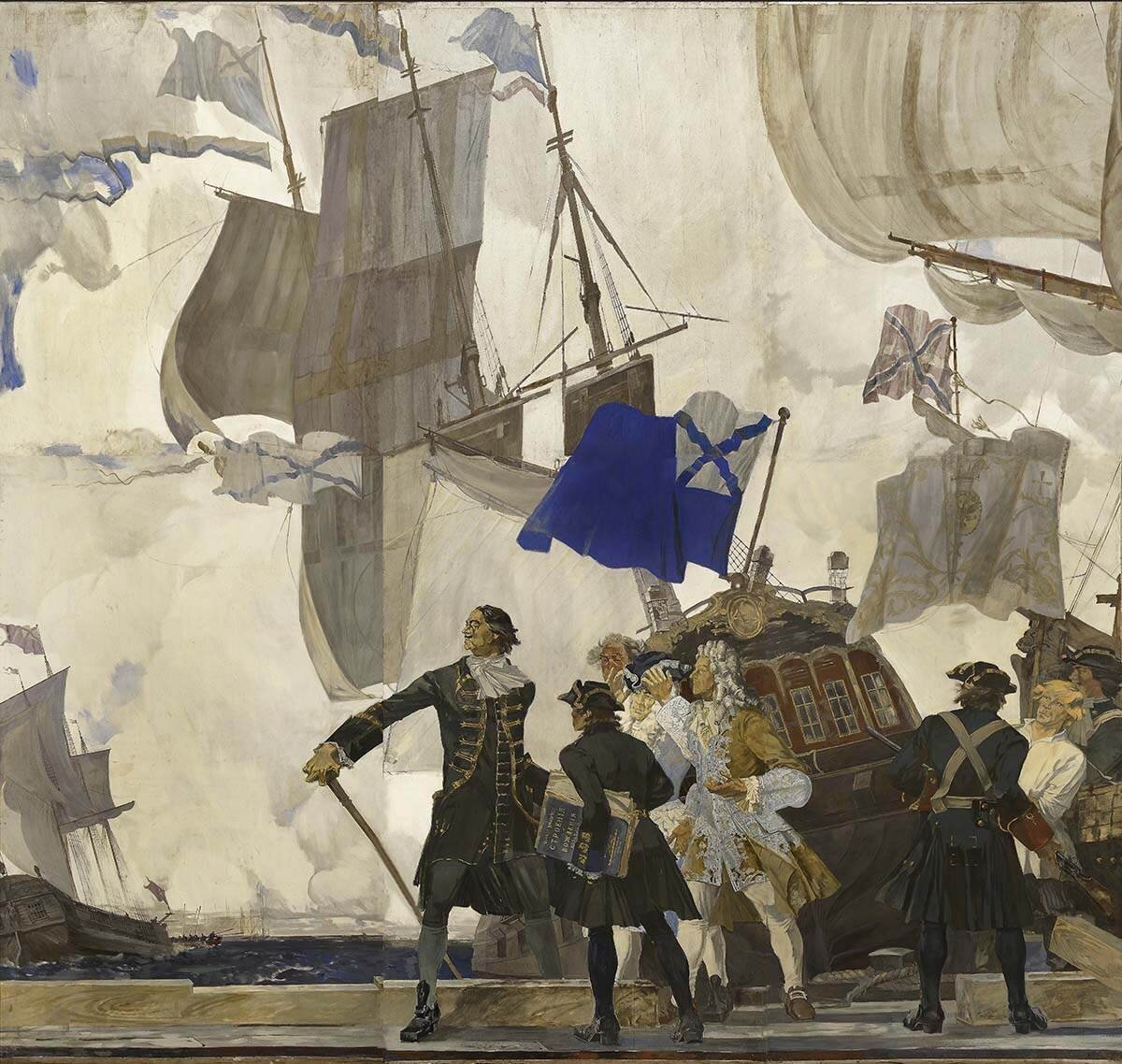 Андрей Блиок "Спуск корабля. Пётр I"