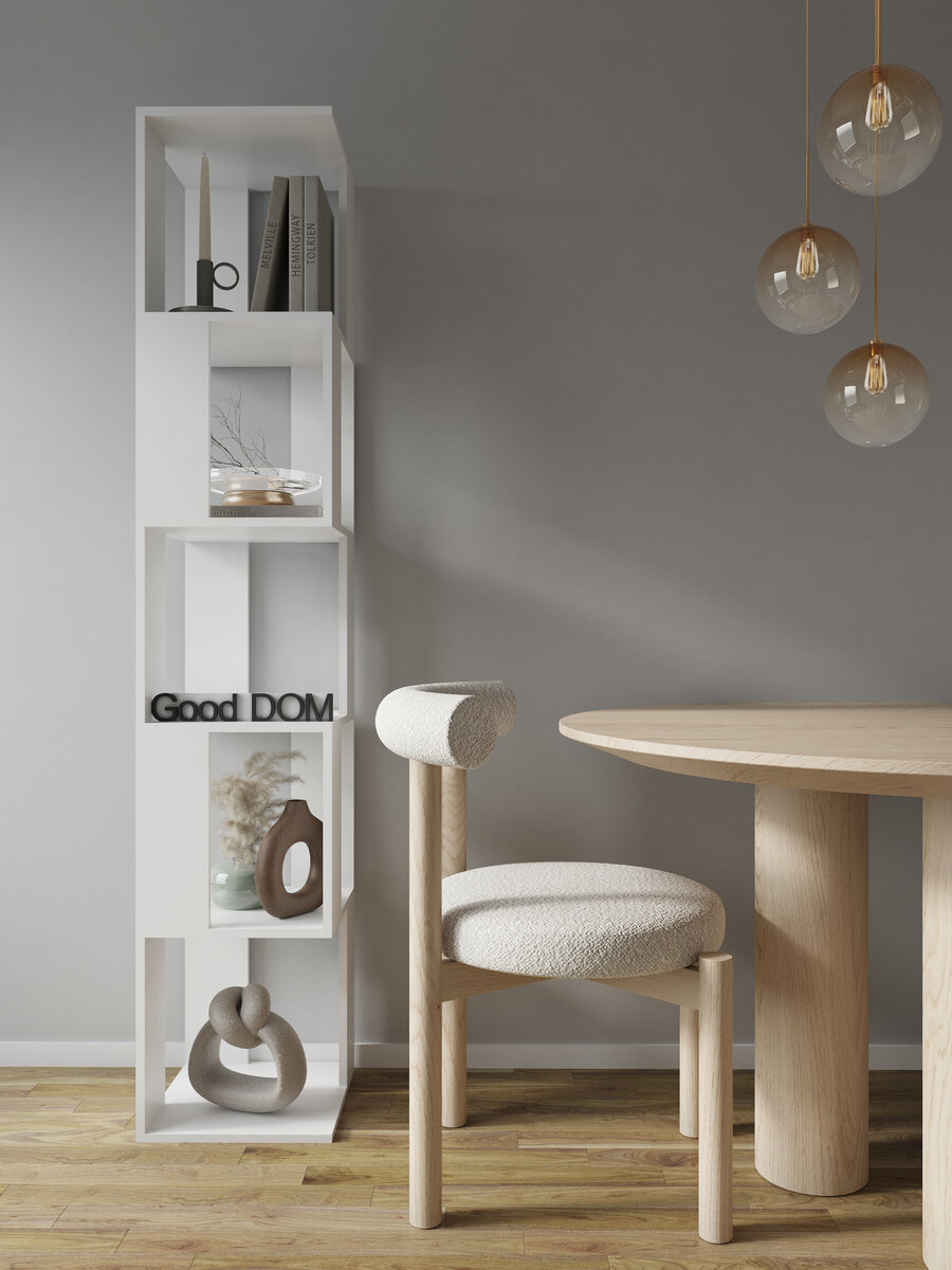 Стеллаж "Галактика", цвет: белый.