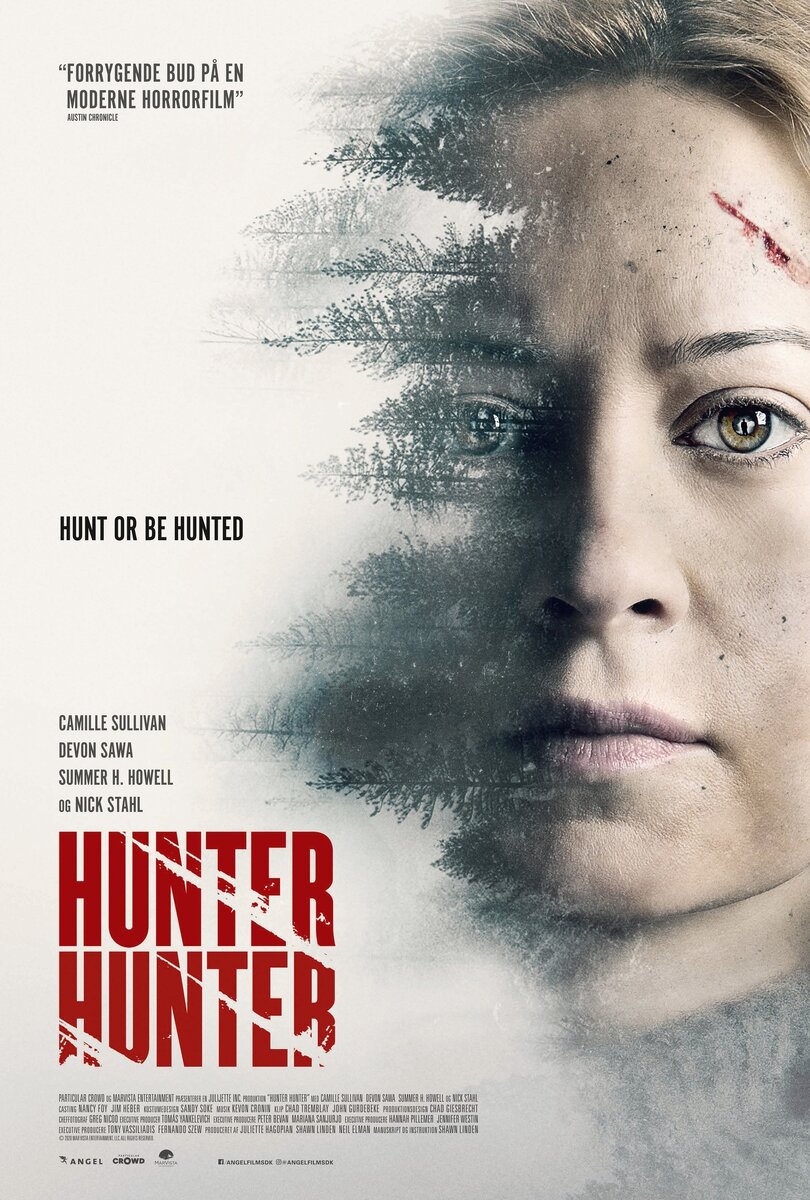 “ОХОТА НА ВОЛКА” / “HUNTER HUNTER”, 2020 Режиссер – Шон Линден.
В главных ролях – Камилль Салливан, Саммер Х. Хауэлл, Девон Сава, Ник Стал и др.
