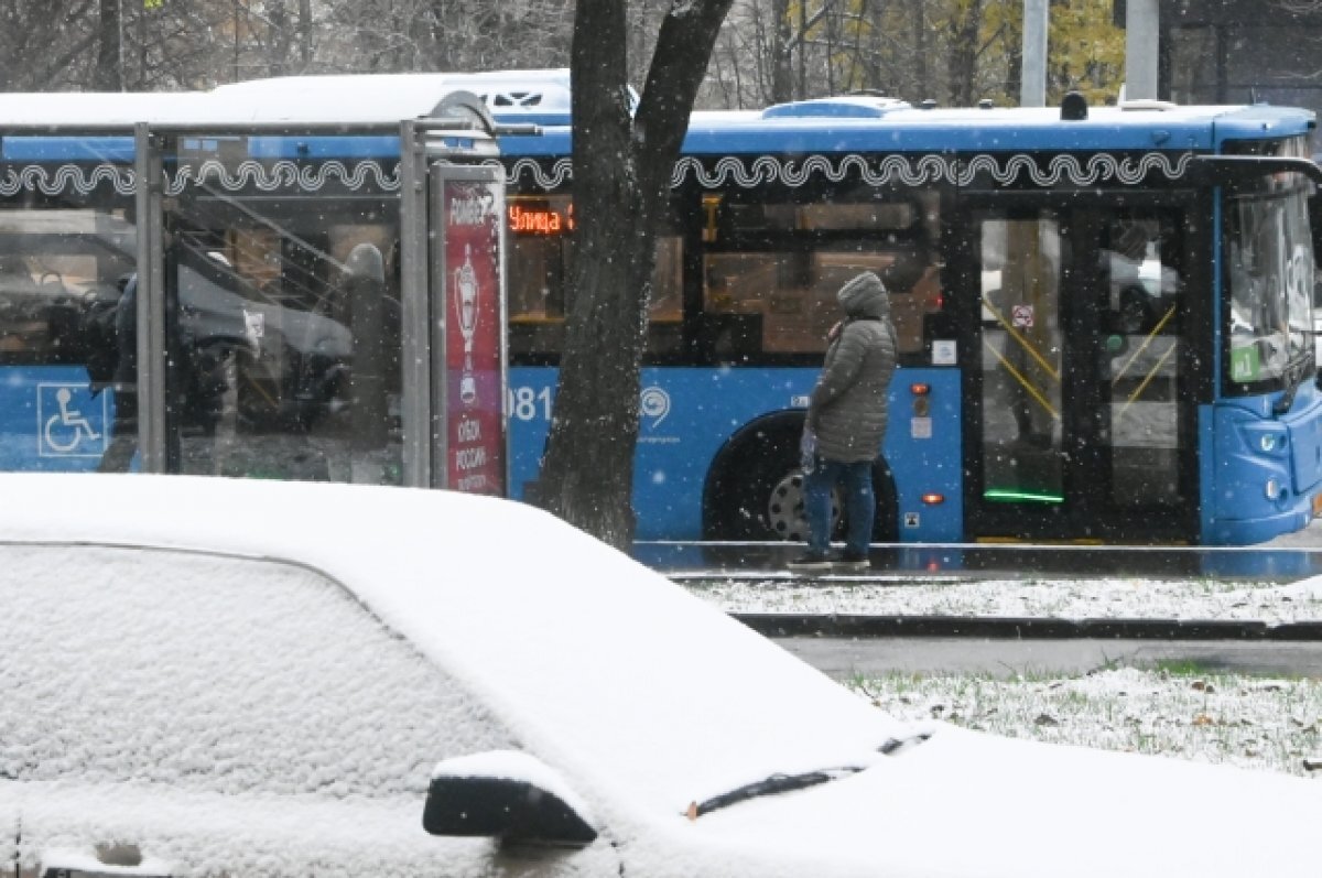 в москве выпал снег сегодня