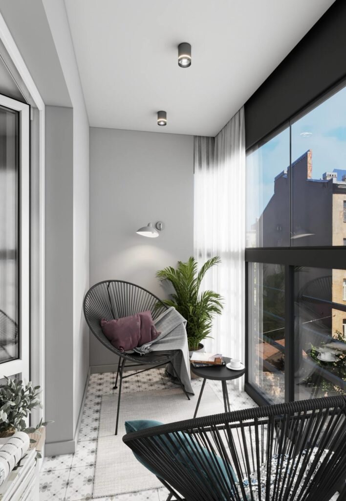 Нейтральные цвета и мягкие акценты. Со вкусом оформленная квартира 40 кв.м.