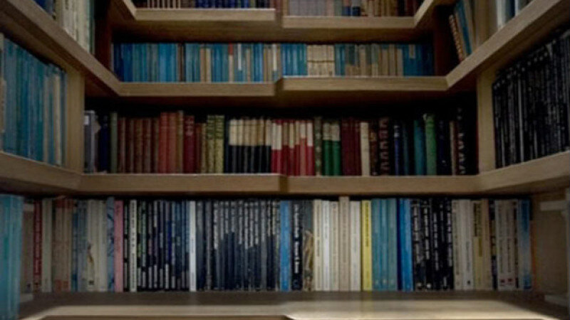     Когда книжные полки и лестница организованы в такое чудо. открытые источники