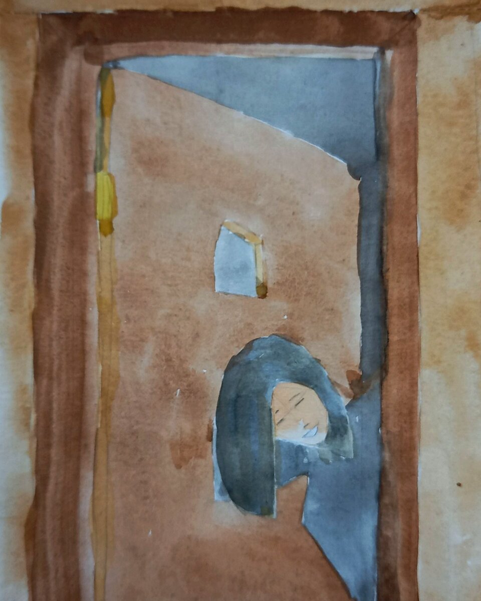 Тут получилась довольно милая улыбка, На самом деле она была жутковатой.