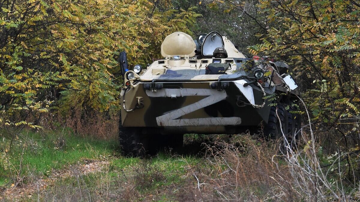    БТР-80 российских военнослужащих© РИА Новости