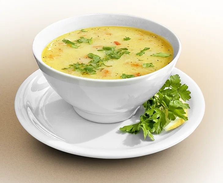 Фото куриного супа в тарелке