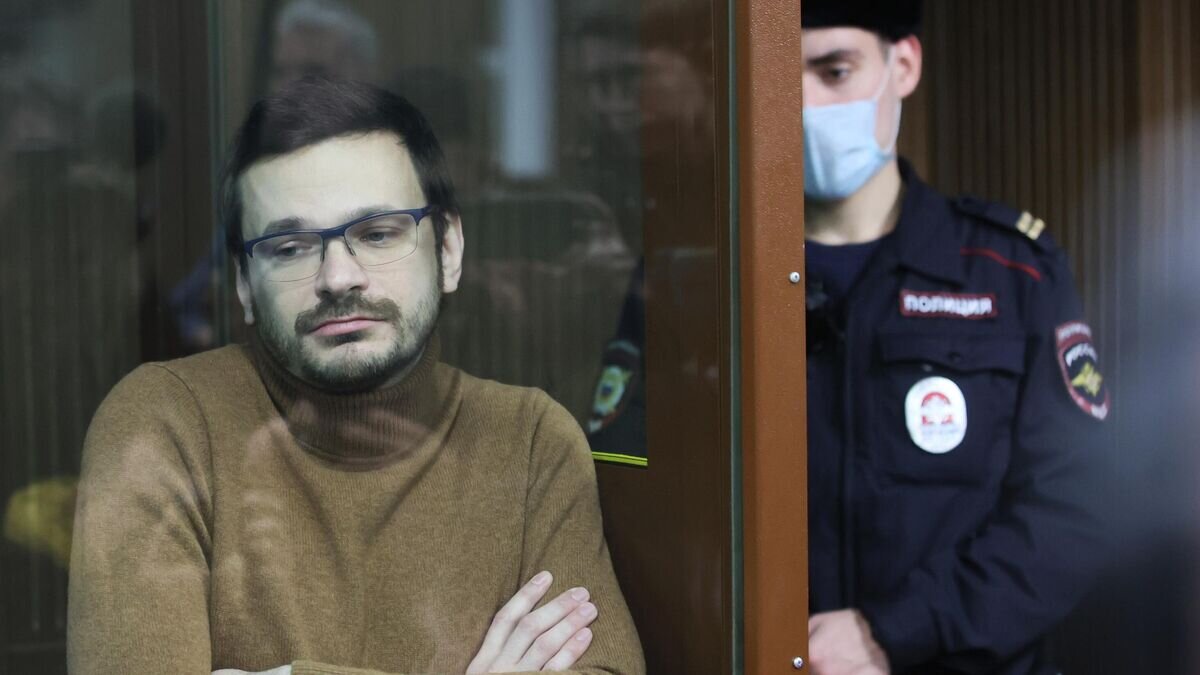    Бывший депутат муниципального округа Красносельский Илья Яшин в Мещанском суде Москвы© РИА Новости / Виталий Белоусов