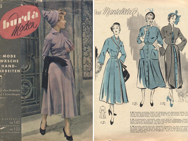 Так выглядели первые страницы журнала Burda Moden