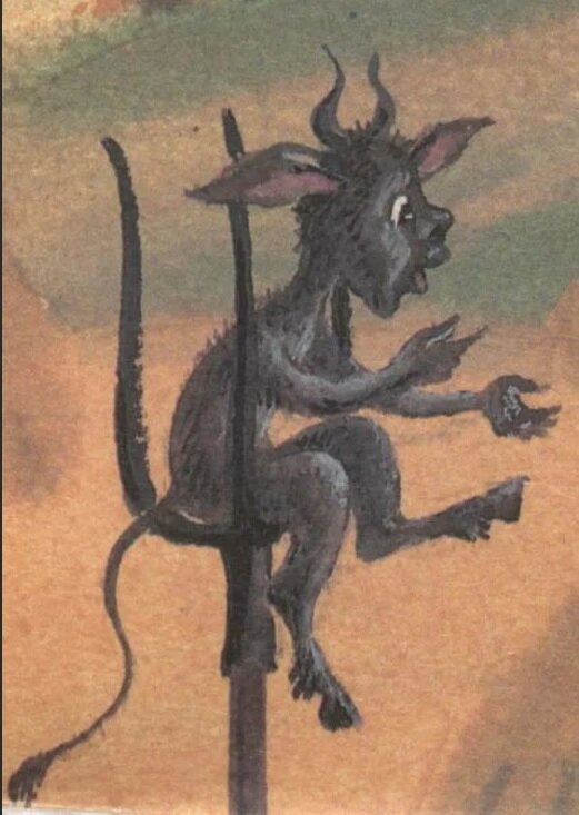 Чёртик. Иллюстрация из открытых источников.