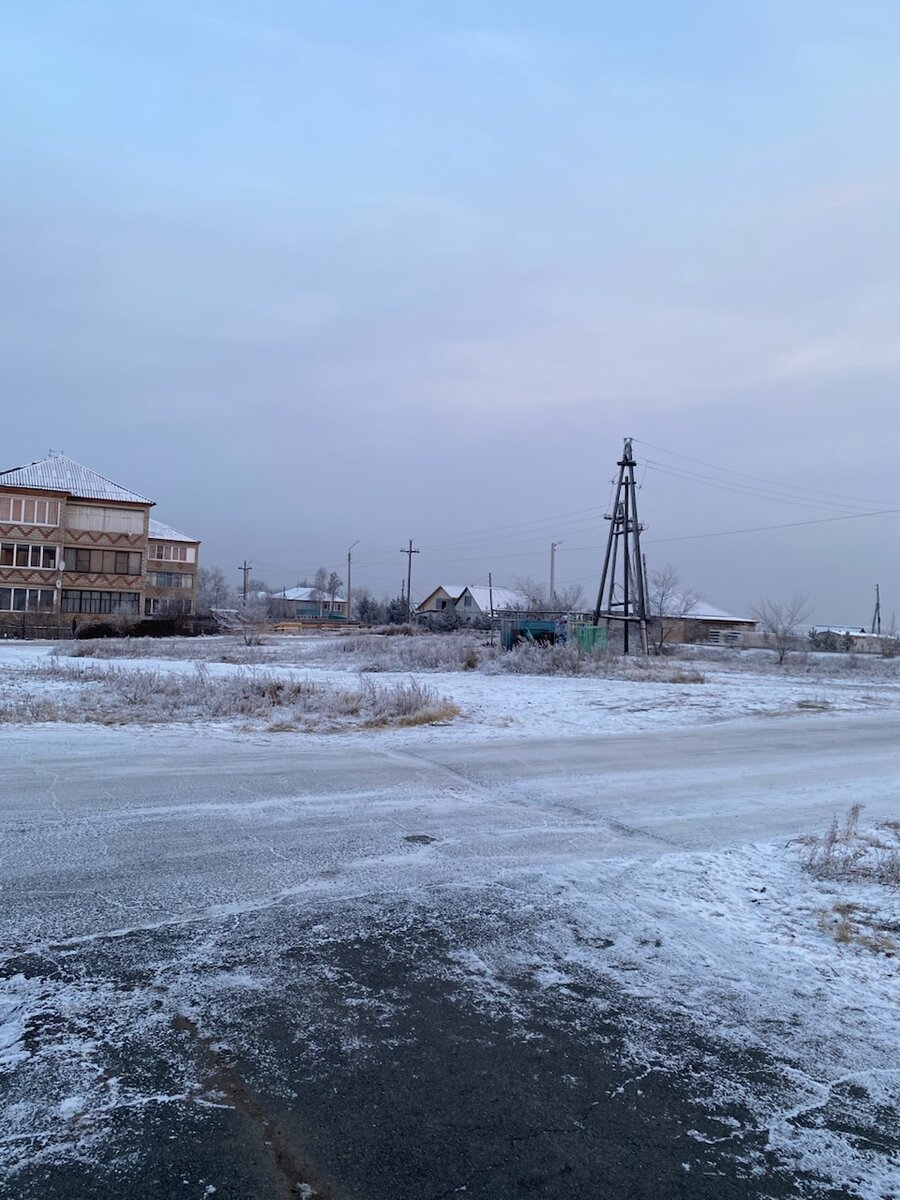 Все серенькое, замерзшее