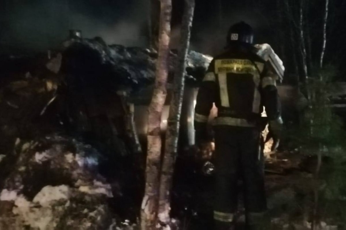    В Молочном семь человек тушили баню