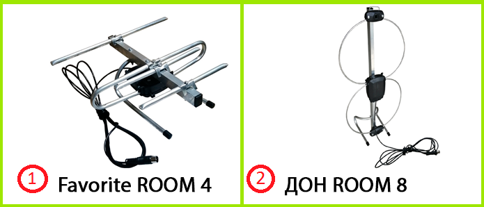 Комнатная антенна Т2 DAT-01 для тюнера разборная кабель 2 м