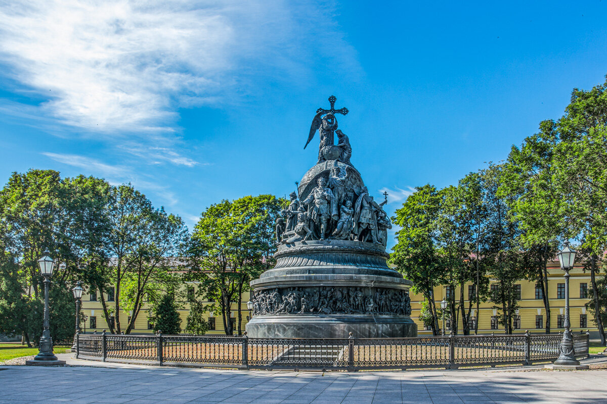 Новгород памятник тысячелетие россии фото