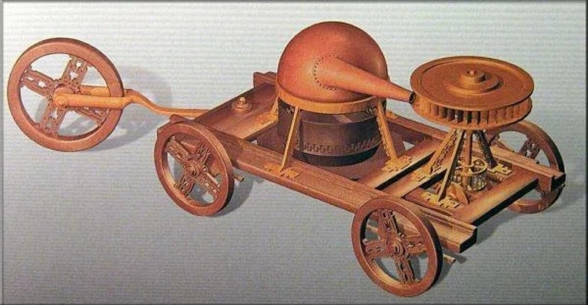 Переднеприводной паровик Фербиста. Реконструкция по описанию.