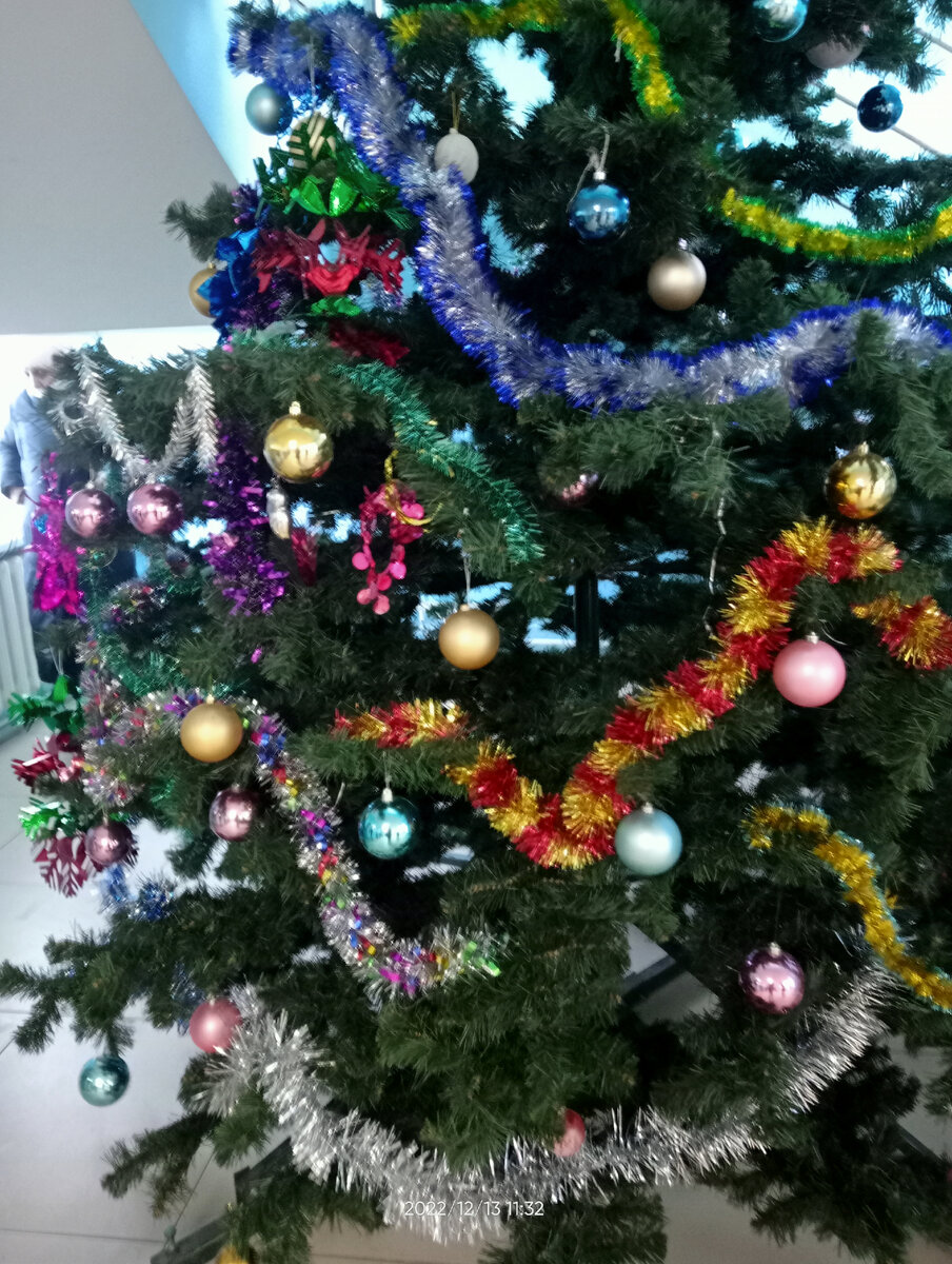 Самая простая ёлка в самой простой больнице, куда я хожу. Это одна из больниц. Да здравствует управитель 6-го в 1 Доме. 